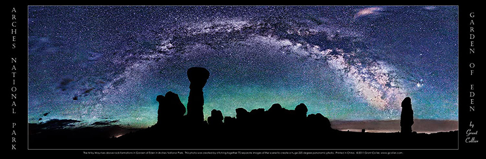 Milky Way, Night, Arches National Park, Utah Poster