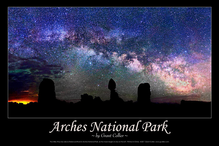 Balanced Rock, Arches National Park, Utah Poster