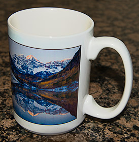 Souvenir Colorado coffee mug.