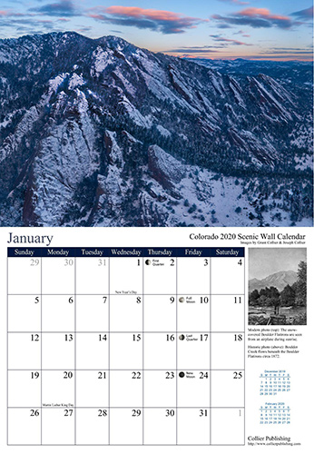 Boulder Flatirons Aerial