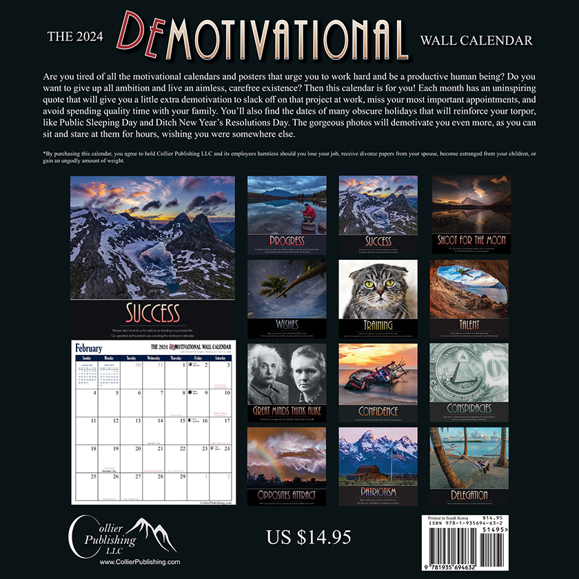 The 2024 Demotivational Wall Calendar